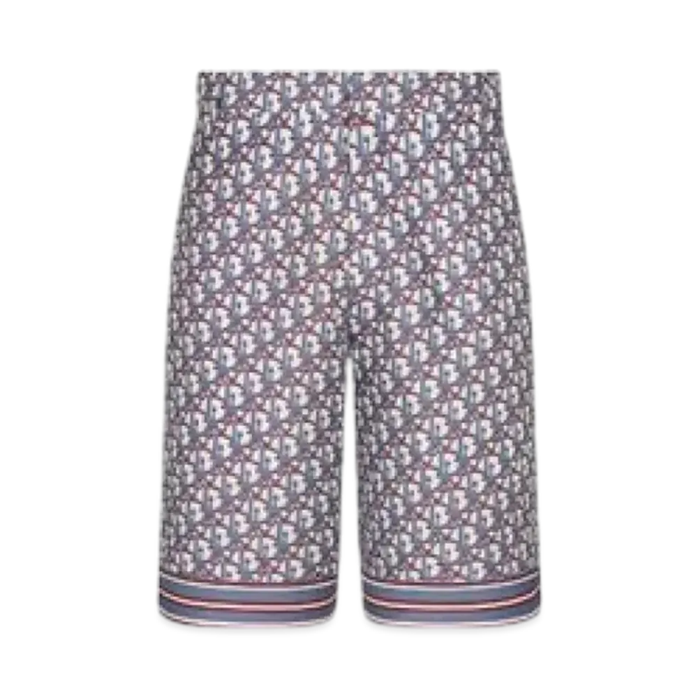 Dior Oblique Pixel Silk Twill Bermuda Shorts "Multicolor"