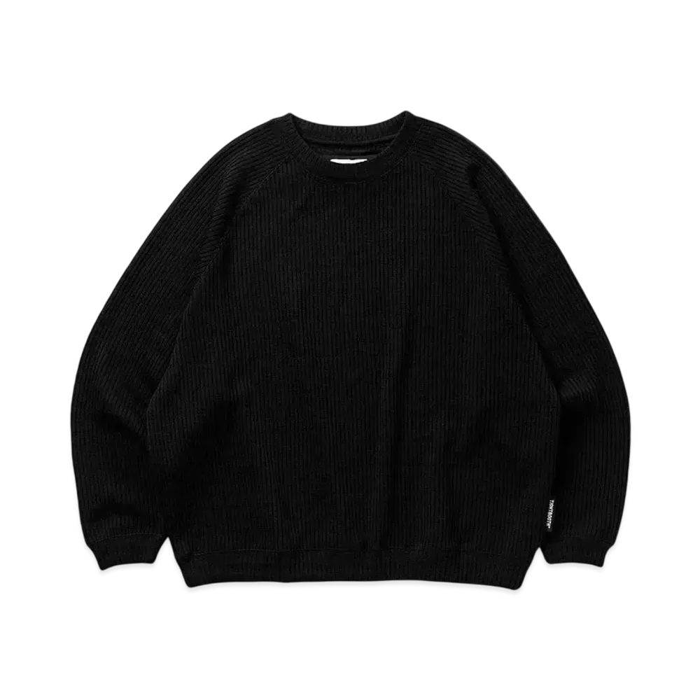 TIGHTBOOTH Mystery Gauge Crew Knit "Black"