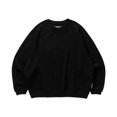 TIGHTBOOTH Mystery Gauge Crew Knit "Black"