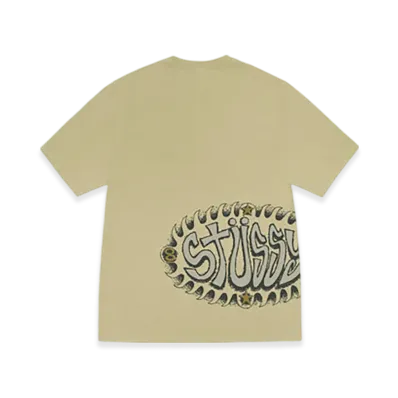 Stussy Wave Oval Tee Pigment Dyed "Elm"