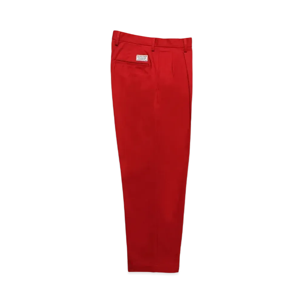 WACKO MARIA Double Pleated Chino Trousers "Red"