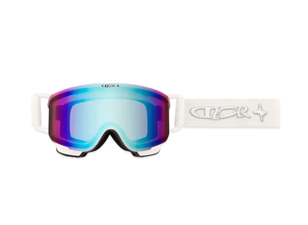 Dior x LEWIS HAMILTON Ski Goggles Regular Fit with Signature and Mirrored Lens "White"