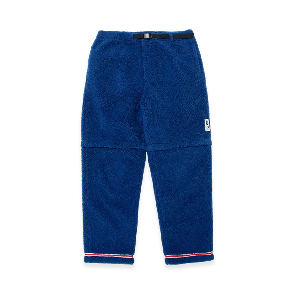 A BATHING APE x KAZUKI KURAISHI Sherpa Detachable Relaxed Fit Pants "Navy"