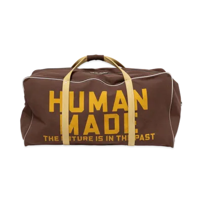 HUMAN MADE Canvas Boston Bag Large "Brown"