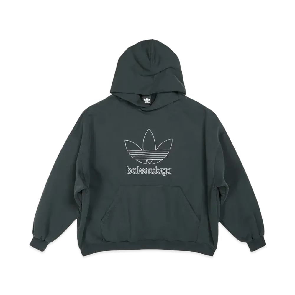 adidas BALENCIAGA Women's Hoodie Large Fit "Green"