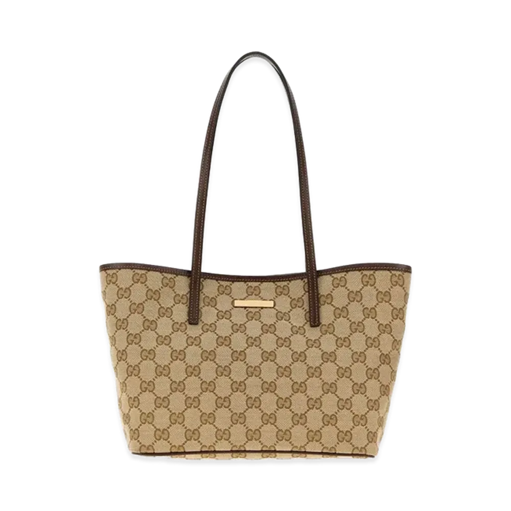 GUCCI Women's GG Fabric Shopping Bag "Beige"