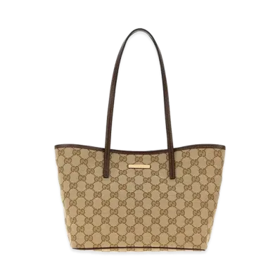 GUCCI Women's GG Fabric Shopping Bag "Beige"
