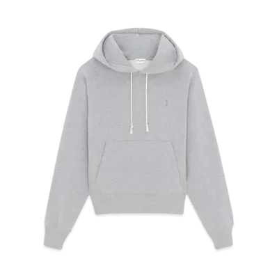 Saint Laurent Women's Cassandre Hoodie "Gris Chine"