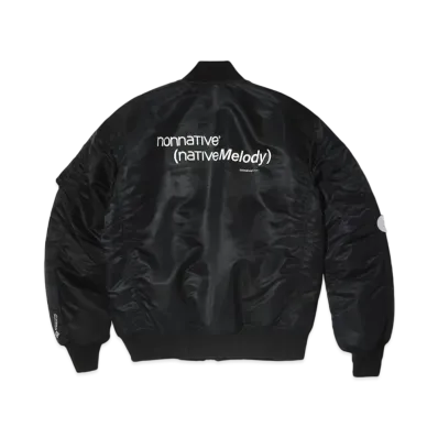 FRAGMENT x nonnative Trooper Puff Blouson Nylon Twill With Gore-Tex Windstopper® "Nativemelody" "Black"
