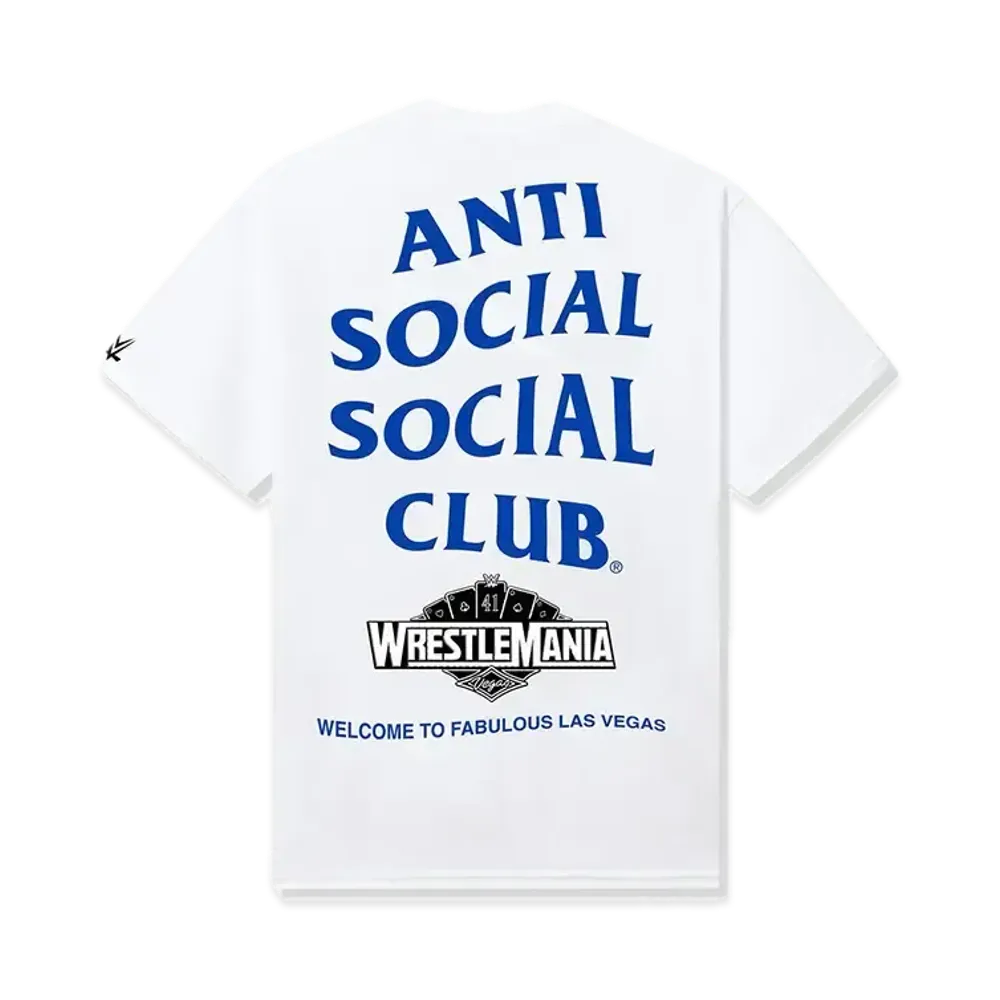 ANTI SOCIAL SOCIAL CLUB x WWE Wrestlemania LV Tee "White"