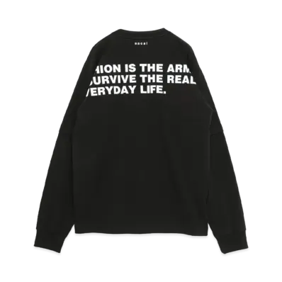 sacai Bill Cunningham Graphic Print Long Sleeve T-Shirt "Black"