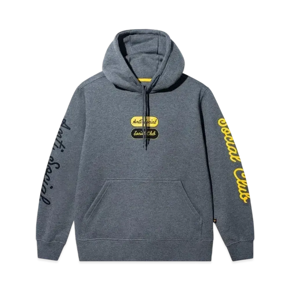 ANTI SOCIAL SOCIAL CLUB x Caterpillar Retro Cat Hoodie "Heather Grey"