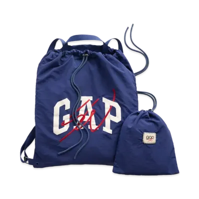 Gap x Sean Wotherspoon Logo Drawstring Backpack "Denim"