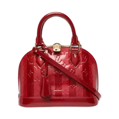 Louis Vuitton Rayure Alma BB Monogram Vernis "Pomme d'Amour"