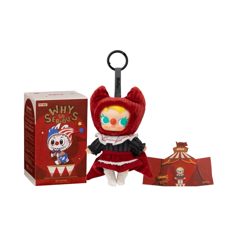 POP MART WHY SO SERIOUS Series-Vinyl Plush Pendant Crimson Dancer (MOLLY)