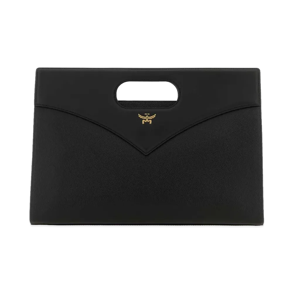 MCM Women's Leather Diamond Handbag "Black"