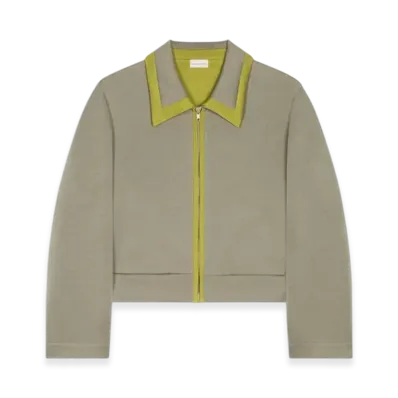 DRIES VAN NOTEN Women's Neoprene Jacket "Khaki"
