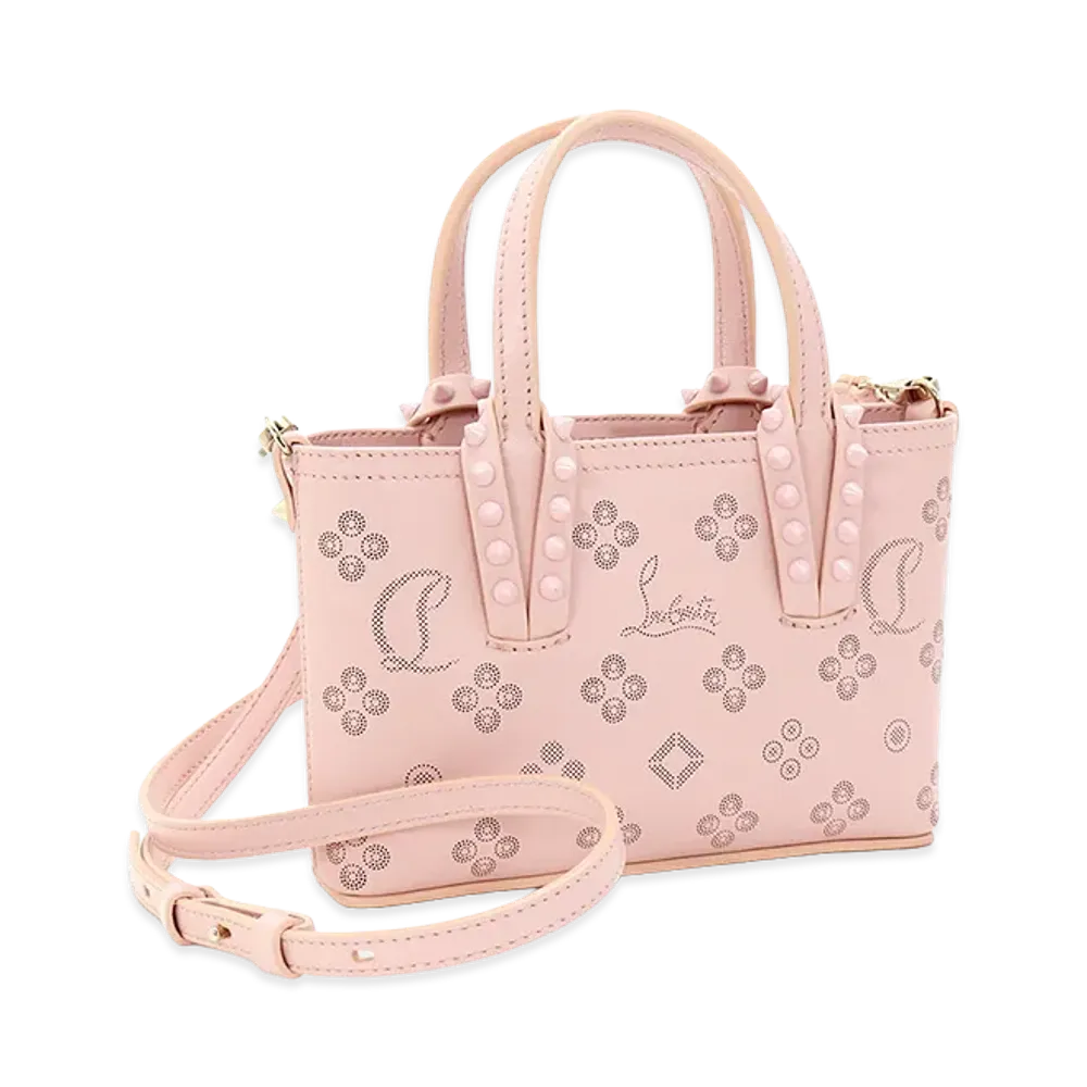 Christian Louboutin Women's Cabata Nano Tote Bag (with shoulder strap) "Rosy"