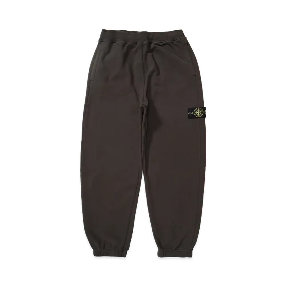Stone Island Brushed Organic Cotton Fleece Sweat Pants "Brown"