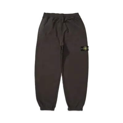 Stone Island Brushed Organic Cotton Fleece Sweat Pants "Brown"