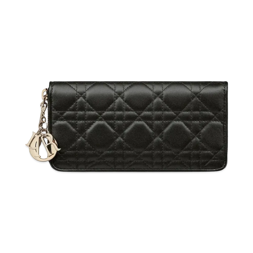 Dior Lady Dior Voyageur Wallet "Black"