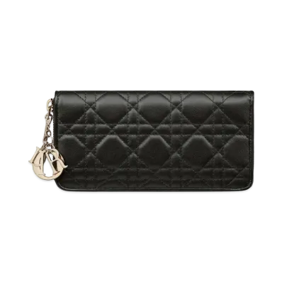 Dior Lady Dior Voyageur Wallet "Black"