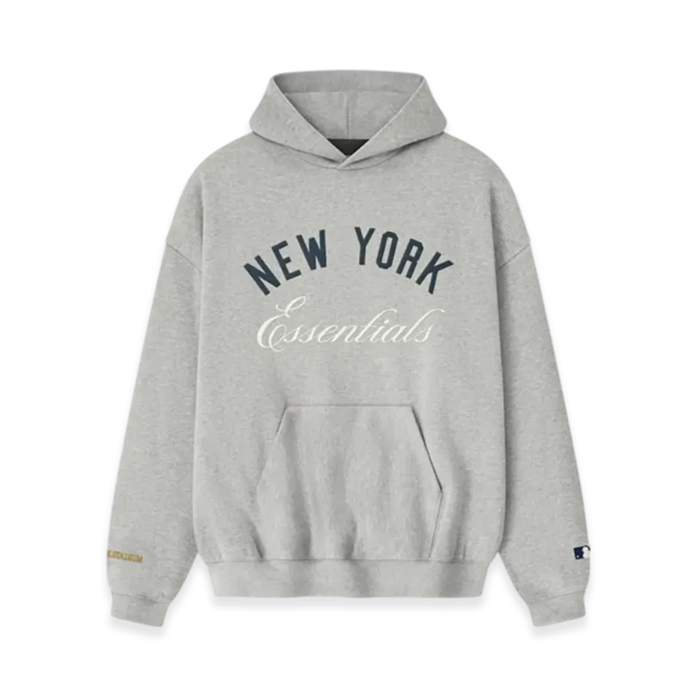 FEAR OF GOD ESSENTIALS Yankee Stadium Sport Hoodie "Concrete Heather"