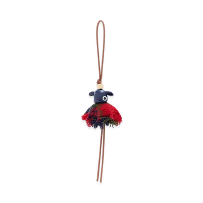 LOEWE Highland Puzzle Charm "Tan/Blue"