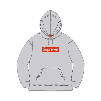 Supreme Box Logo Hooded Sweatshirt "Heather Grey" (10FW)