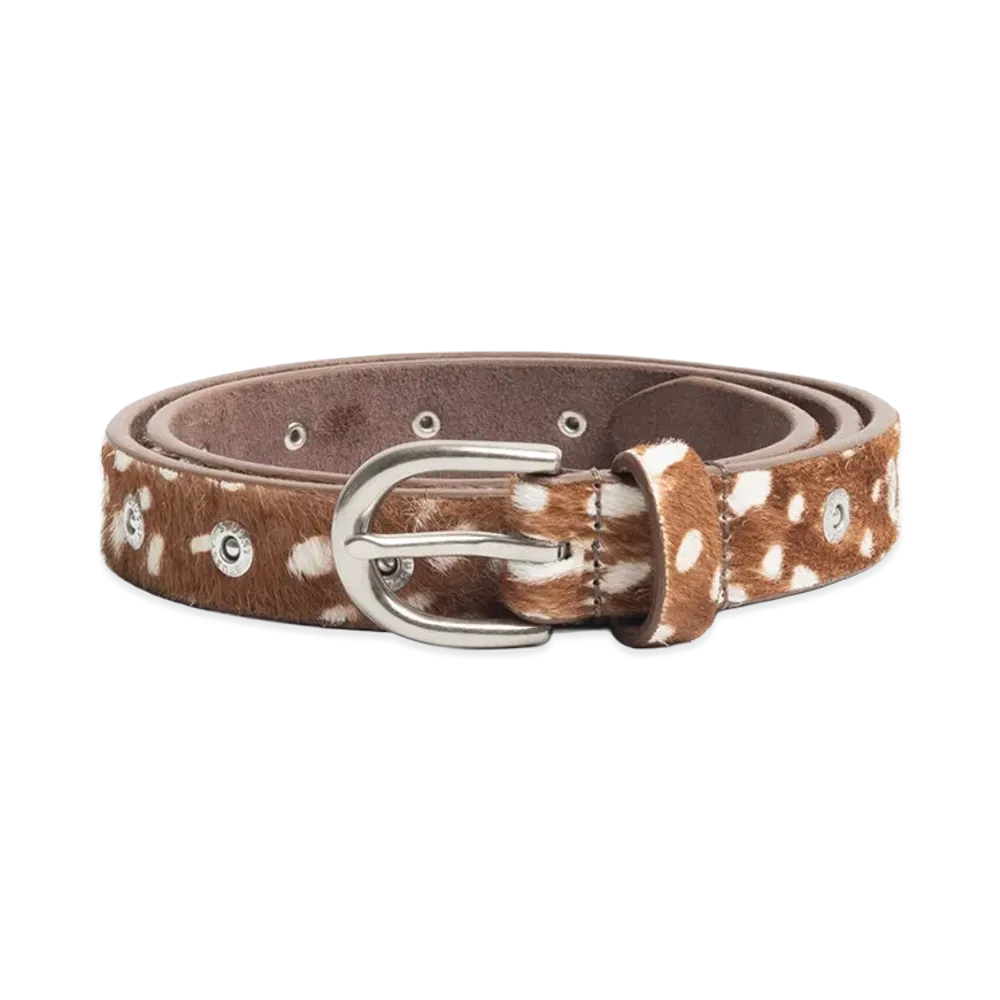 Stussy Rivet Stud Belt "Hairy Deer Pattern"