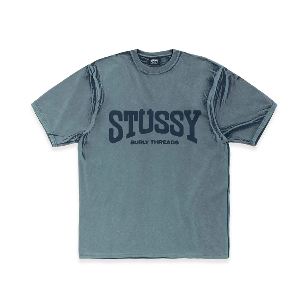 Stussy Burly Stone Washed Tee "Navy"