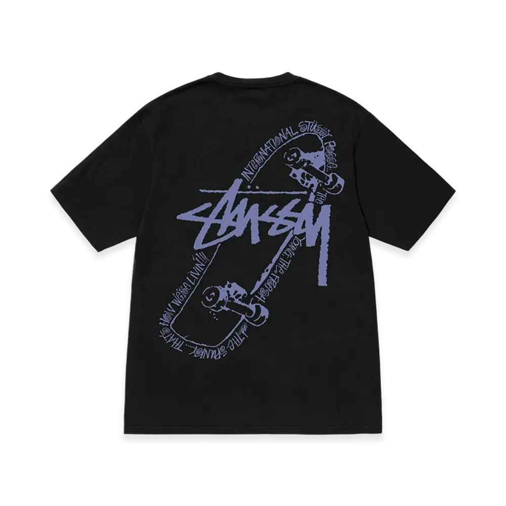 Stussy Skate Posse Pigment Dyed Tee "Black"
