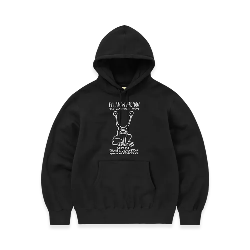 thisisneverthat x Daniel Johnston Frog Hoodie "Black"