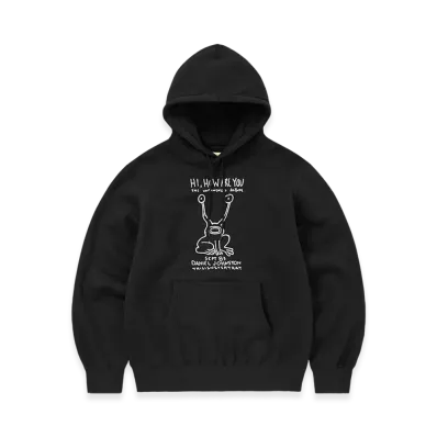 thisisneverthat x Daniel Johnston Frog Hoodie "Black"