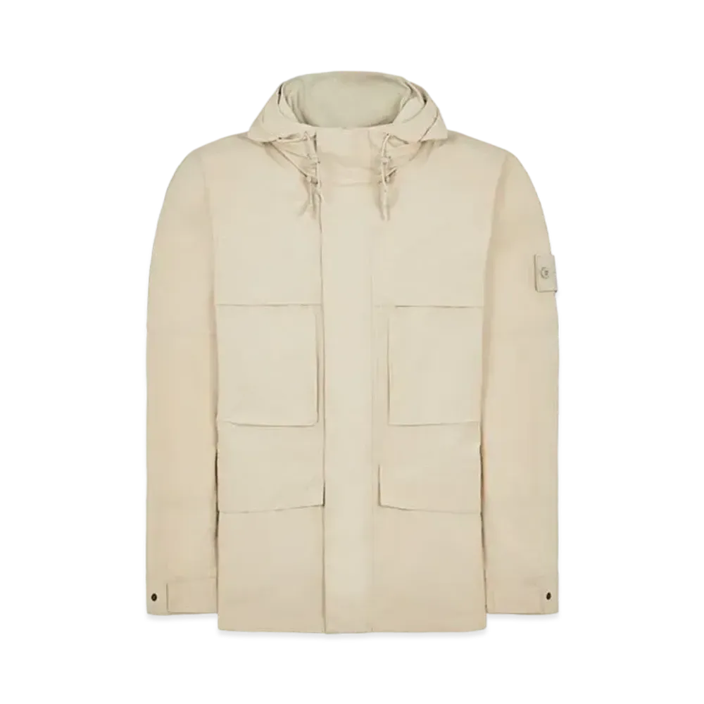 Stone Island 433F1 Weatherproof Cotton Canvas_ Ghost Piece "beige"