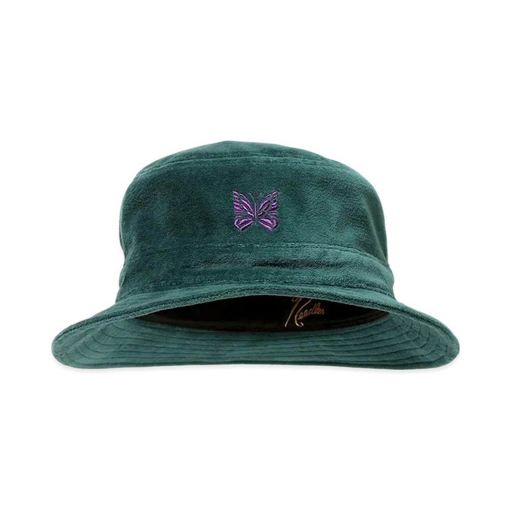 NEEDLES Bucket Hat - C/PE Velour "Green"