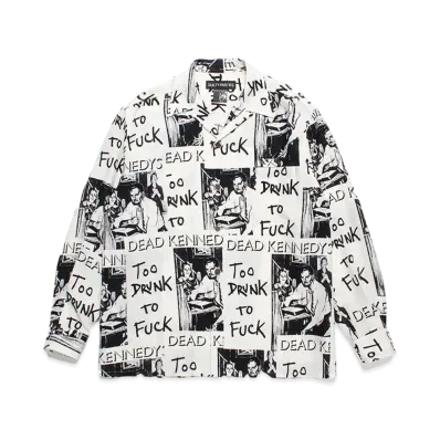 WACKO MARIA x DEAD KENNEDYS / Hawaiian Shirt Type-2 "White"