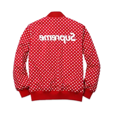 Supreme x COMME des GARCONS SHIRT Reversible Varsity Baseball Jacket "Red"