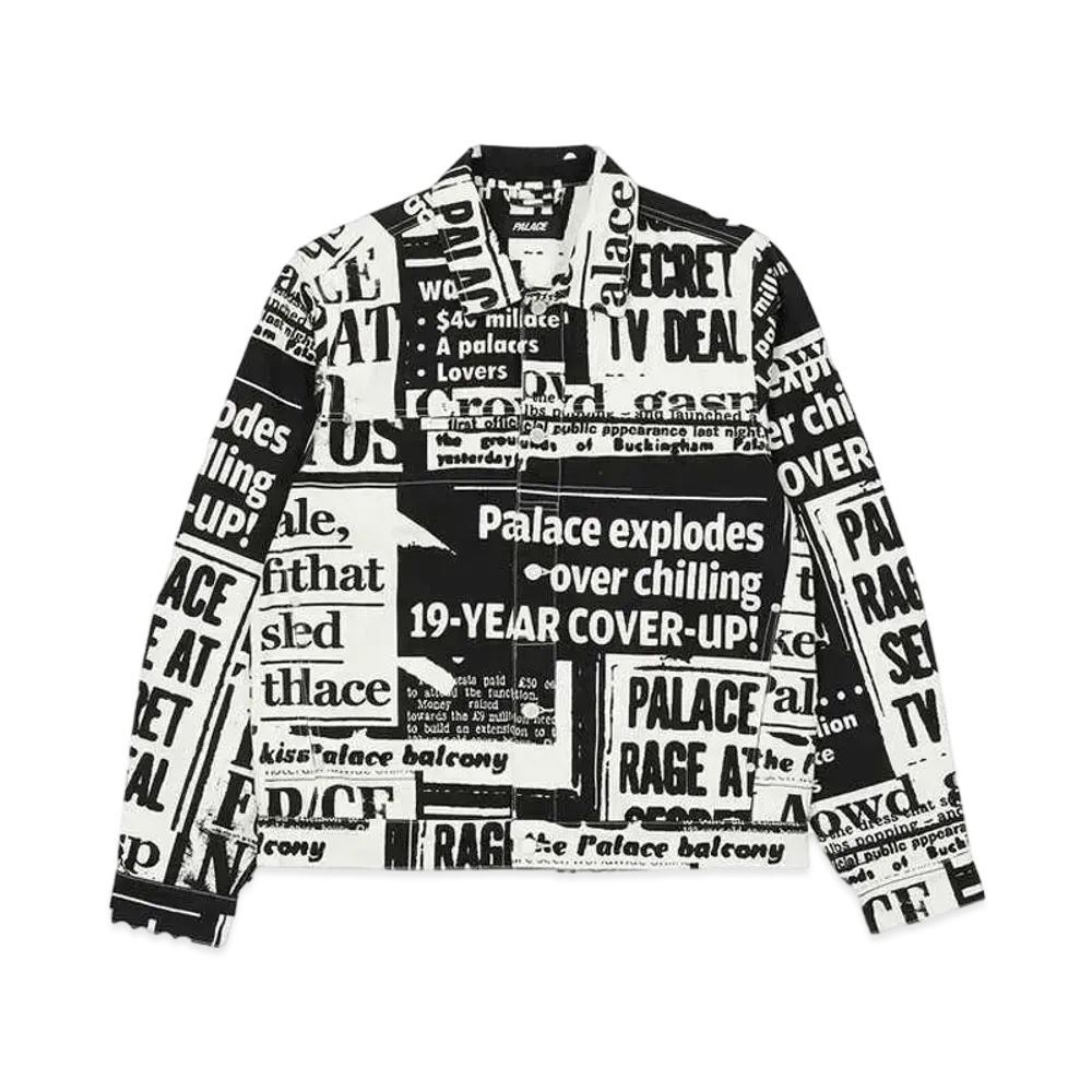 PALACE TABLOID DENIM JACKET "Black"