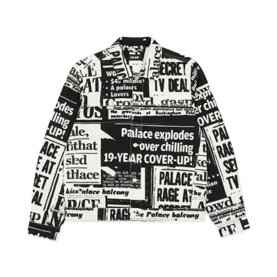 PALACE TABLOID DENIM JACKET "Black"