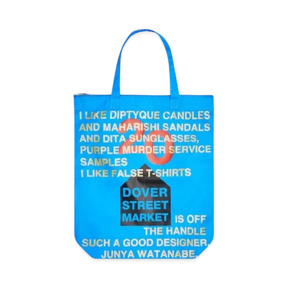 Dover Street Market London x Denim Tears 20th Anniversary Tote "Blue"