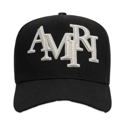 AMIRI Staggered AMIRI Canvas Hat "Black"