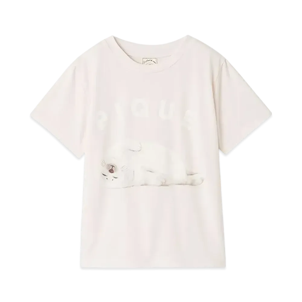 GELATO PIQUE Kids Cool Sensation To The Touch Seal One-Point T-Shirt "Pink"