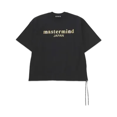 mastermind JAPAN Boxy Leather-Ish SS Crewneck "Black"