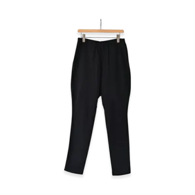 COMOLI Cotton Silk Jersey Pants "Black"
