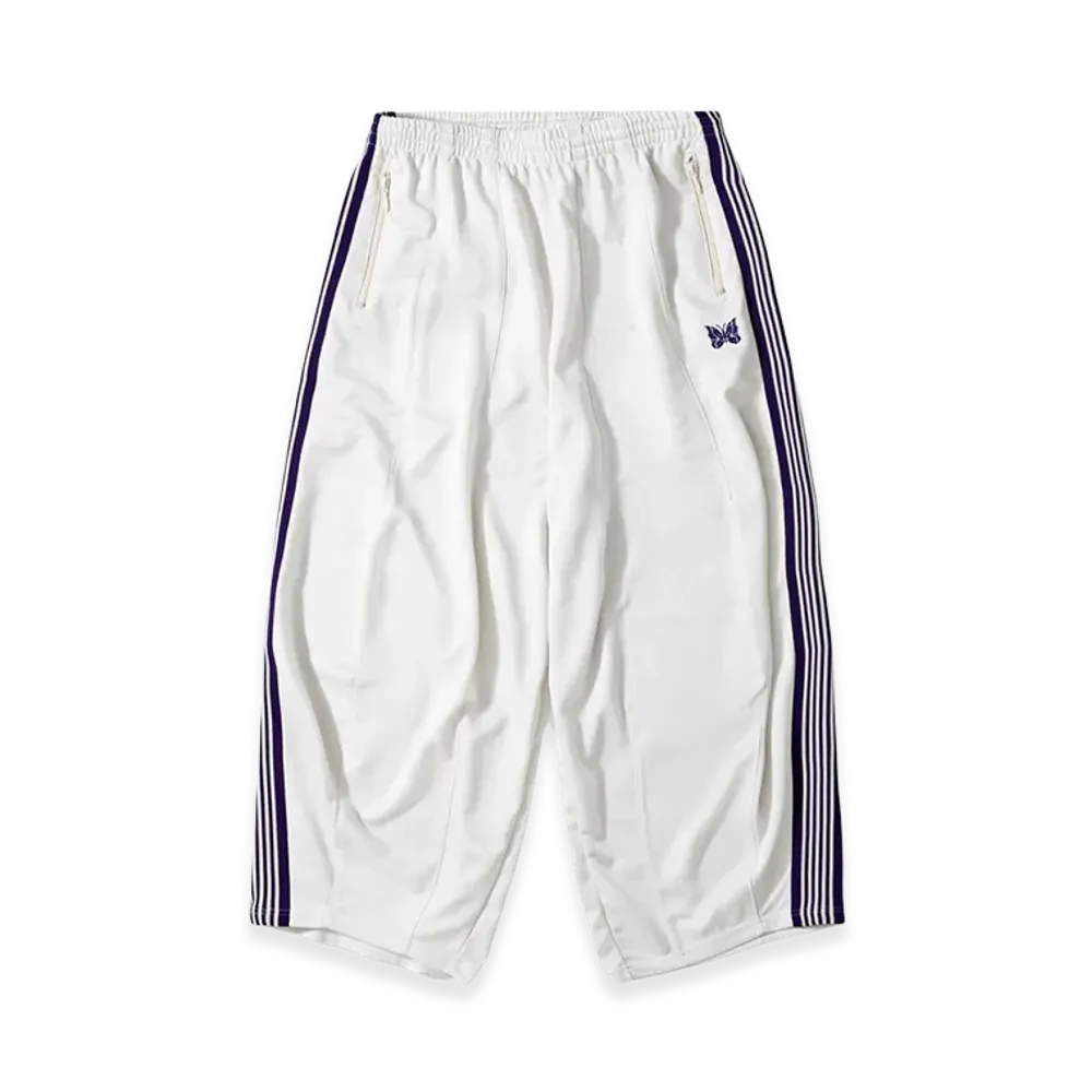 NEEDLES H.D. Track Pants Poly Smooth "Ice White"