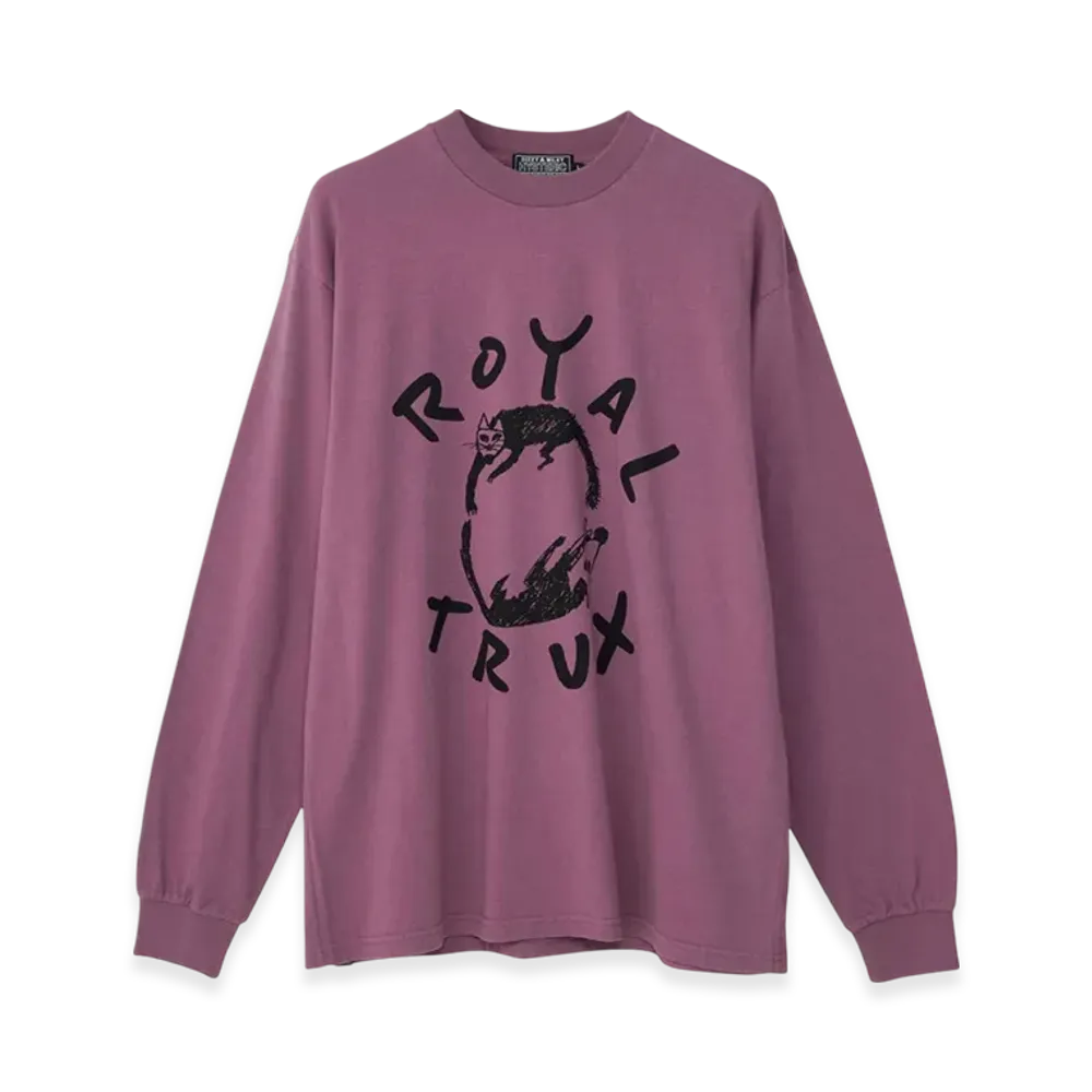 HYSTERIC GLAMOUR Royal Trux Cats and Dogs T-Shirt "Purple"