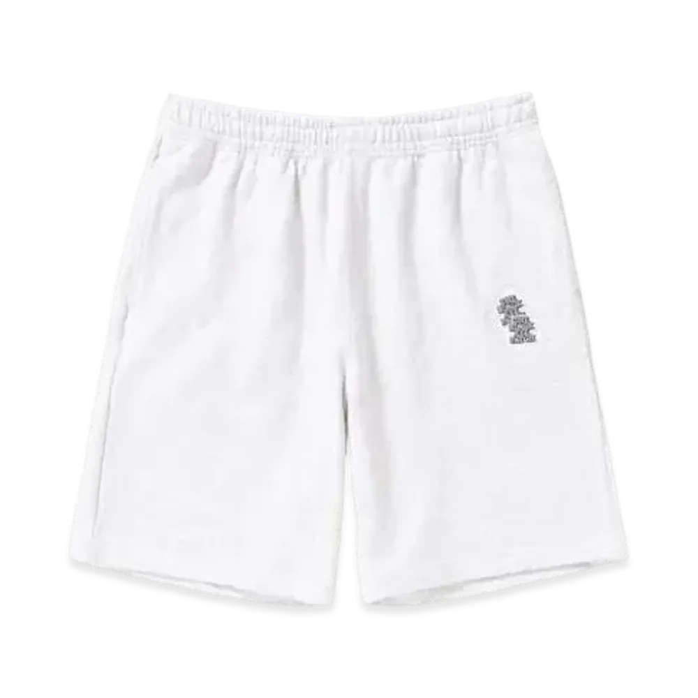 BlackEyePatch Double OG Label Quilting Sweat Shorts "White"