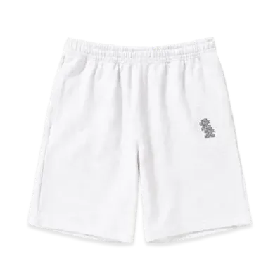 BlackEyePatch Double OG Label Quilting Sweat Shorts "White"