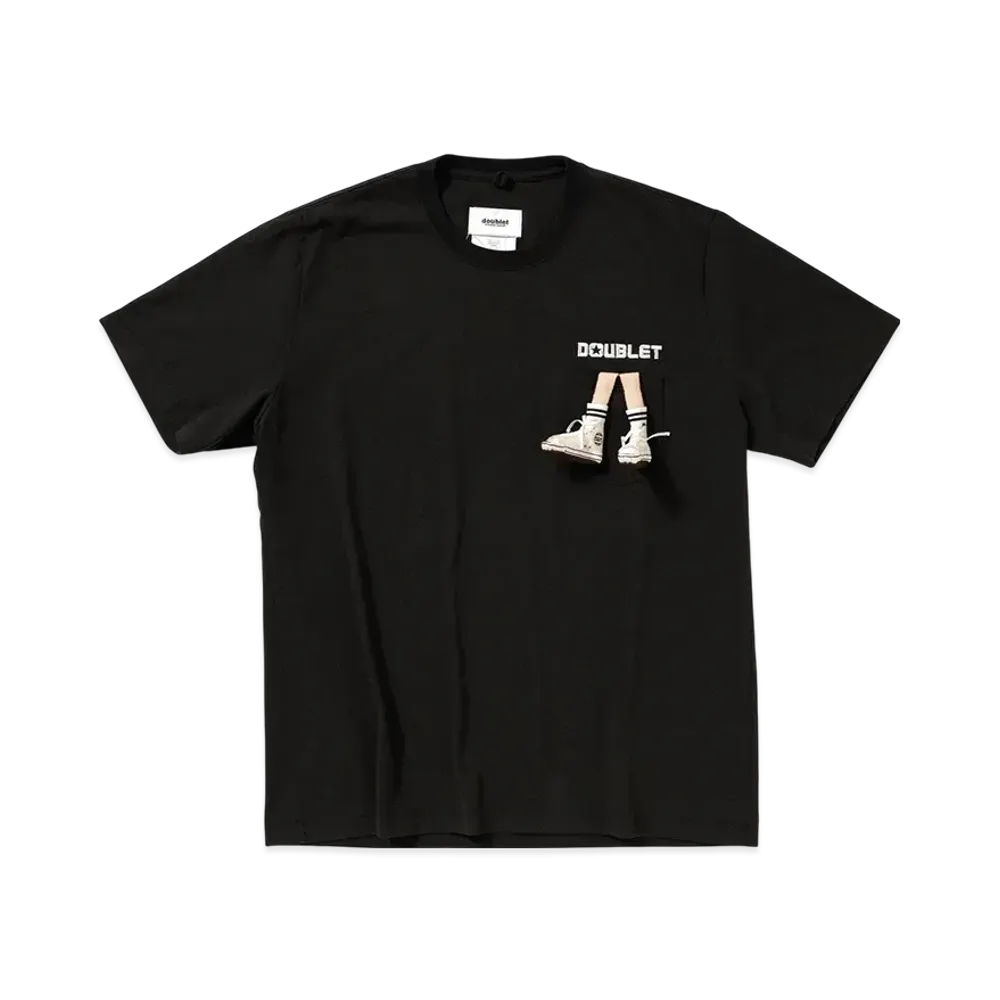 Converse x doublet Jack Purcell All Star Embroidery T-Shirt "Black"